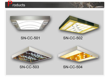 Panneau supérieur acrylique de plafond de voiture de cadre d'acier inoxydable pour la décoration de cabine
