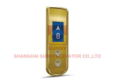 Cannette de fil Lop d'ascenseur de matrice de points de couleur d'or avec le panneau de commande d'ascenseur