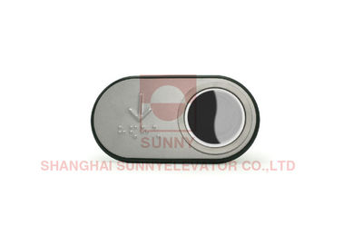 Soulevez la base d'ABS de boutons d'ascenseur de rechange de pièces de rechange avec le cadre et la surface externes de cercle en métal