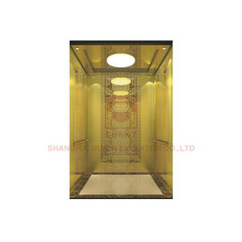 Miroir en verre de mur en bois de placage de conception d'ascenseur de passager de série de SN-CD