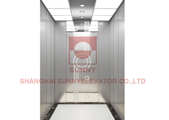 Cabine d'ascenseur d'acier inoxydable de délié d'ascenseur de passager gravant à l'eau-forte la charge 2500kg