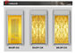 Plats d'or concaves de porte d'acier inoxydable de décoration de carlingue d'ascenseur