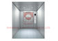 Décoration vérifiée de voiture d'ascenseur de fret de plancher de plaque d'acier avec le grand espace