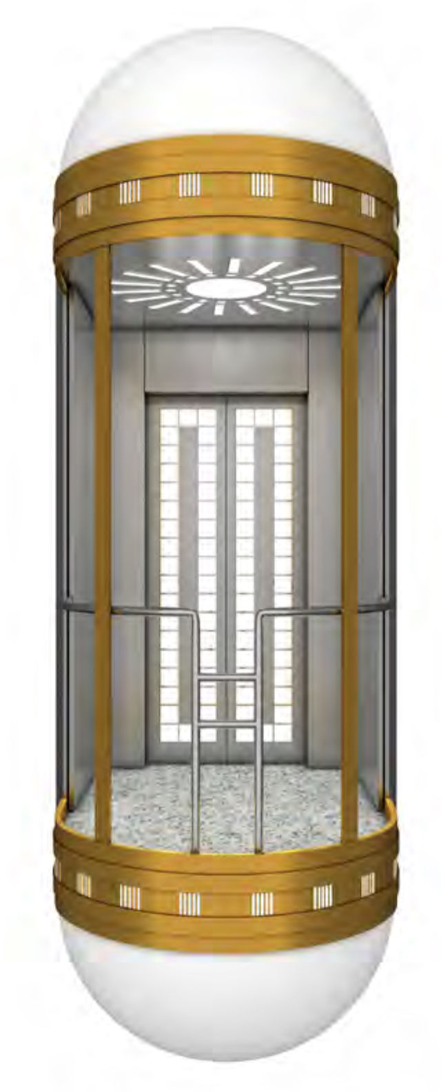 Ascenseur guidé 2 de passager d'ascenseur d'ascenseur panoramique d'approvisionnement d'usine