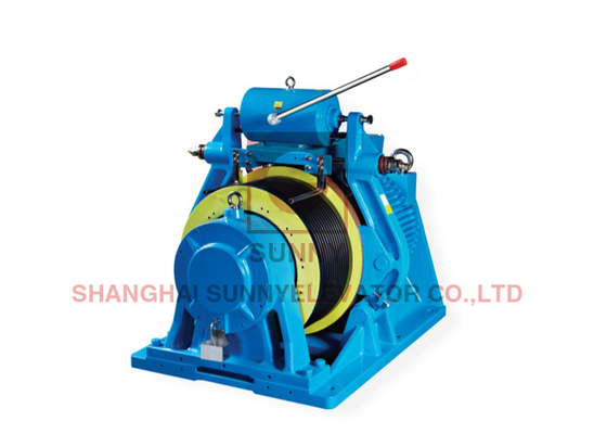 Machine de traction sans engrenage à frein à tambour pour ascenseur avec tension de frein AC110V/DC110V