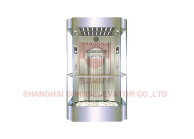 ascenseur de l'observation 2000kg avec la pleine cabine en verre de forme carrée