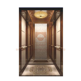 Décoration de marbre de cabine d'ascenseur de conception de voiture de mosaïque de plancher pour l'ascenseur d'ascenseur/passager d'hôtel