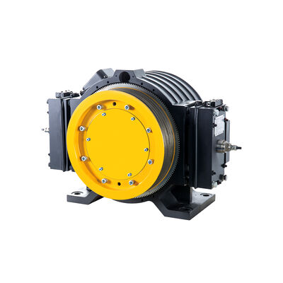 Machine de traction d'ascenseur 450-630kg Charge 1.0~1.75m/s Vitesse avec frein à bloc pour pièces de rechange d'ascenseur