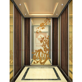 Plafond de luxe et vers le bas lampe d'ascenseur de décoration en bois de cabine