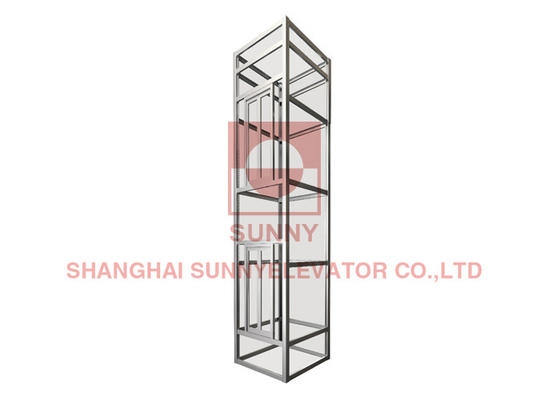 Cadre de puits de structure métallique de décoration de cabine d'ascenseur d'axe d'alliage d'aluminium