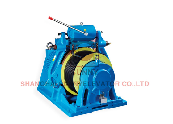 Machine de traction sans engrenage à frein à tambour pour ascenseur avec tension de frein AC110V/DC110V