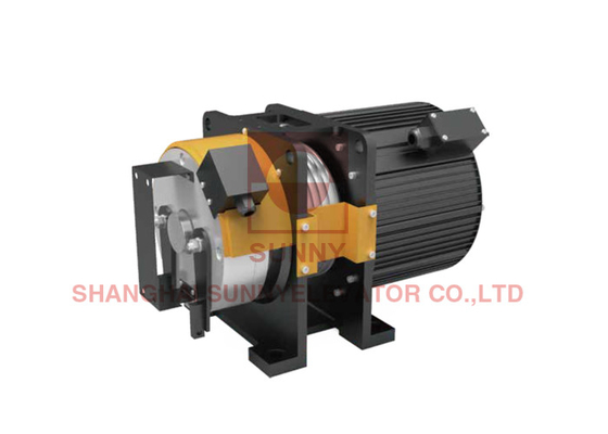 220V/380V Voltage machine de traction sans engrenage pour ascenseur avec IP41 grade de protection et 2 1 câblage
