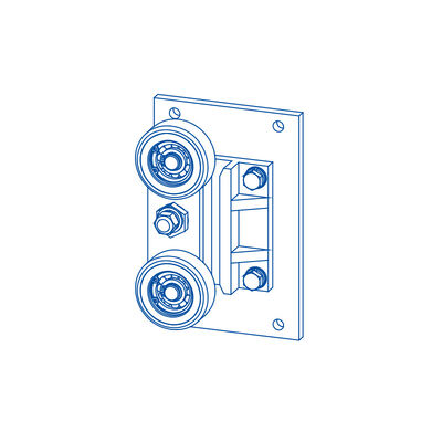 Sacs à dos chaussures à rouleaux de guidage composants de levage Parties avec une largeur de rails de guidage de 10/16 mm