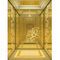 Peint modélisation de la décoration légère acrylique d'or d'ascenseur de conception inoxydable de cabine