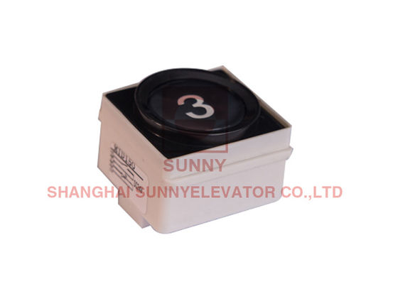 Bouton tactile d'ascenseur rond en plastique avec structure de cassette pour fonctionnement 12-24 V