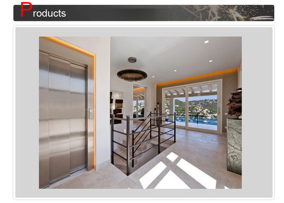 Ascenseur panoramique bon marché durable à faible bruit d'ascenseur de maison de la charge 250~400kg petit Gass