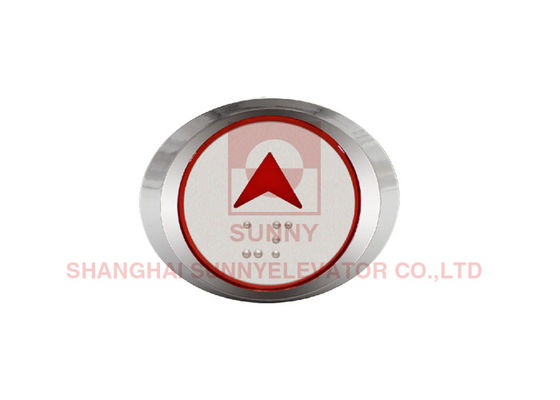 Bouton de montée d'ascenseur avec cadre en acier inoxydable, DC 12-36 V et éclairage LED lumineux