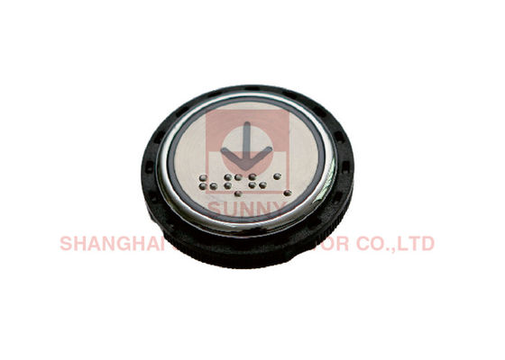 Bouton d'appel de l'ascenseur en acier inoxydable avec Braille DC 12-36V et 18,5 mm d'épaisseur