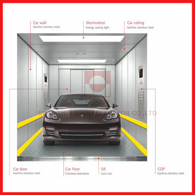Grande opération simple compacte d'ascenseur à grande vitesse de voiture de l'espace/charge pour l'automobile