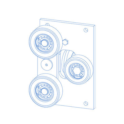 Sacs à dos chaussures à rouleaux de guidage composants de levage Parties avec une largeur de rails de guidage de 10/16 mm