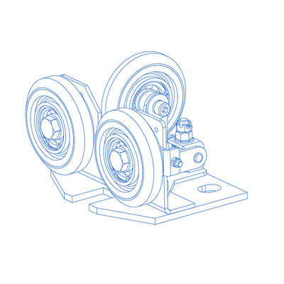 Dispositifs de sécurité de levage de chaussures à rouleaux semi-élastiques avec rails de guidage de 10/16 mm de largeur